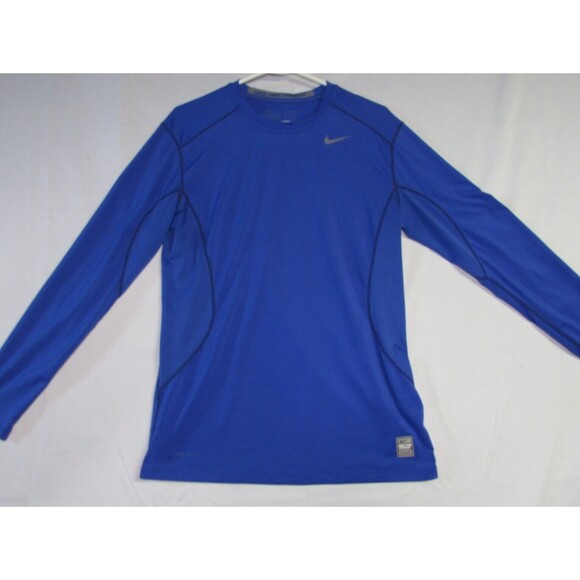 Nike Pro Combat Men's Medium Blue Compression Performance Swoosh Drifit - Picture 1 of 10